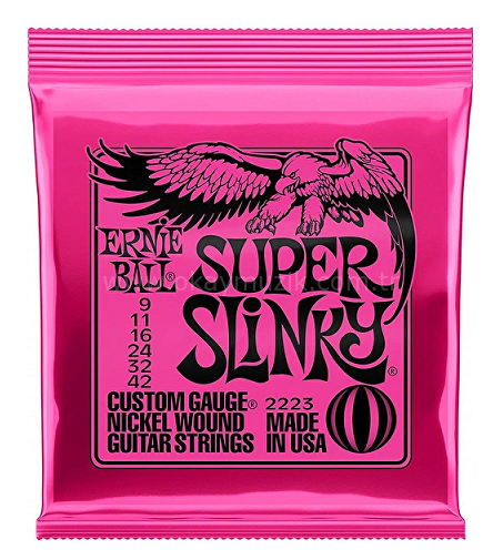 Ernie Ball Super Slinky Nickel Wound Elektro Gitar Teli  9-42 Gauge