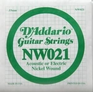 DADDARIO NW021 ELEKTRO VE AKUSTİK TEK TEL